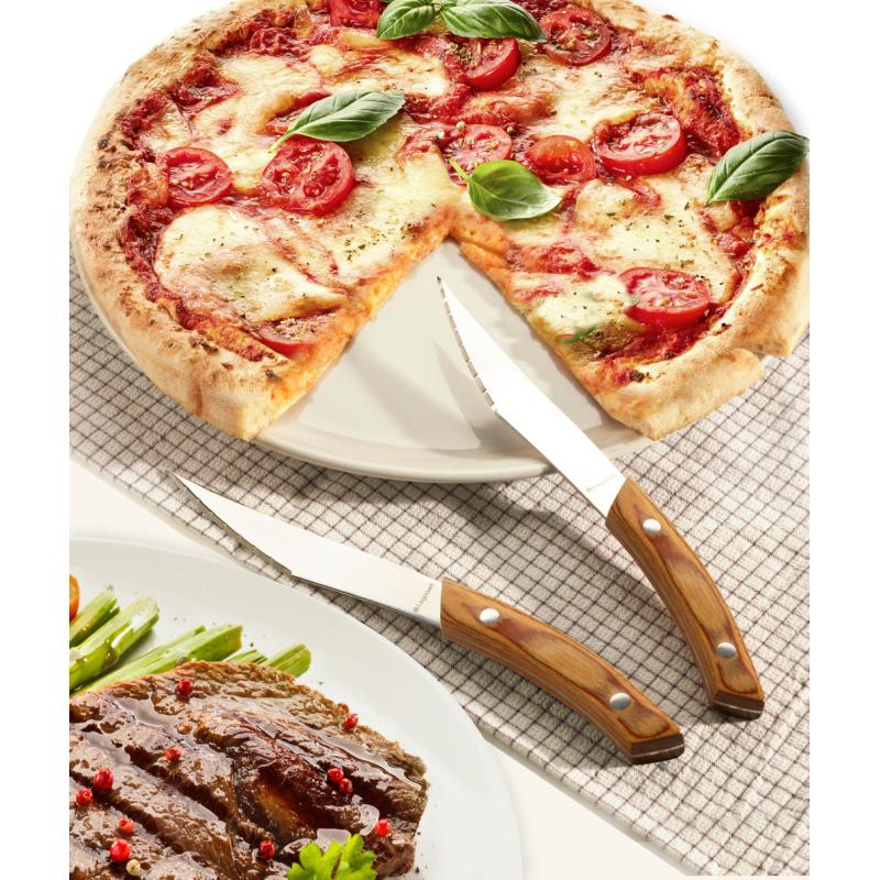 Legnoart Køkkenknive Legnoart Napoli Pizza - og Steakknive lyst træ