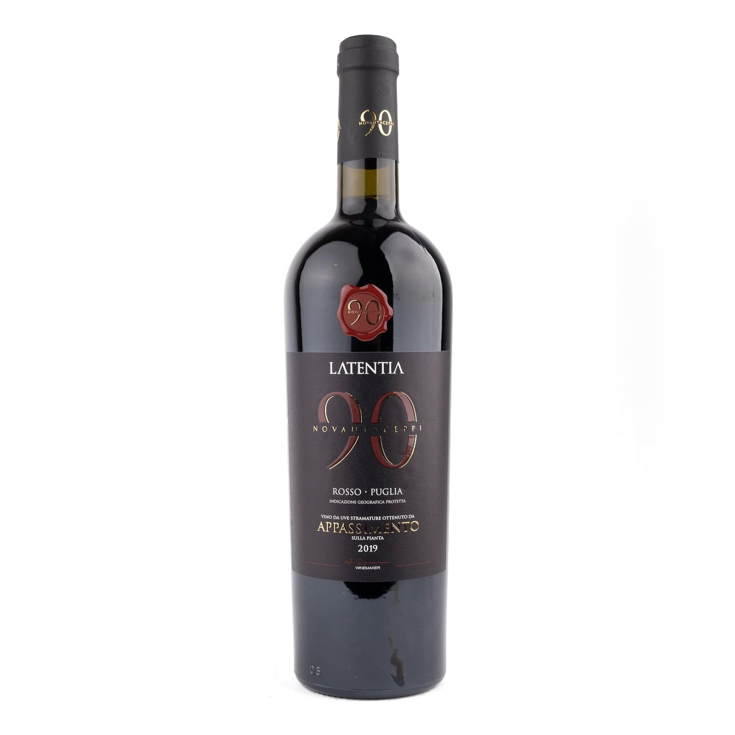 Latentia 90 Novanteceppi Rødvin Latentia 90 Novantaceppi Apassimento Puglia 2019
