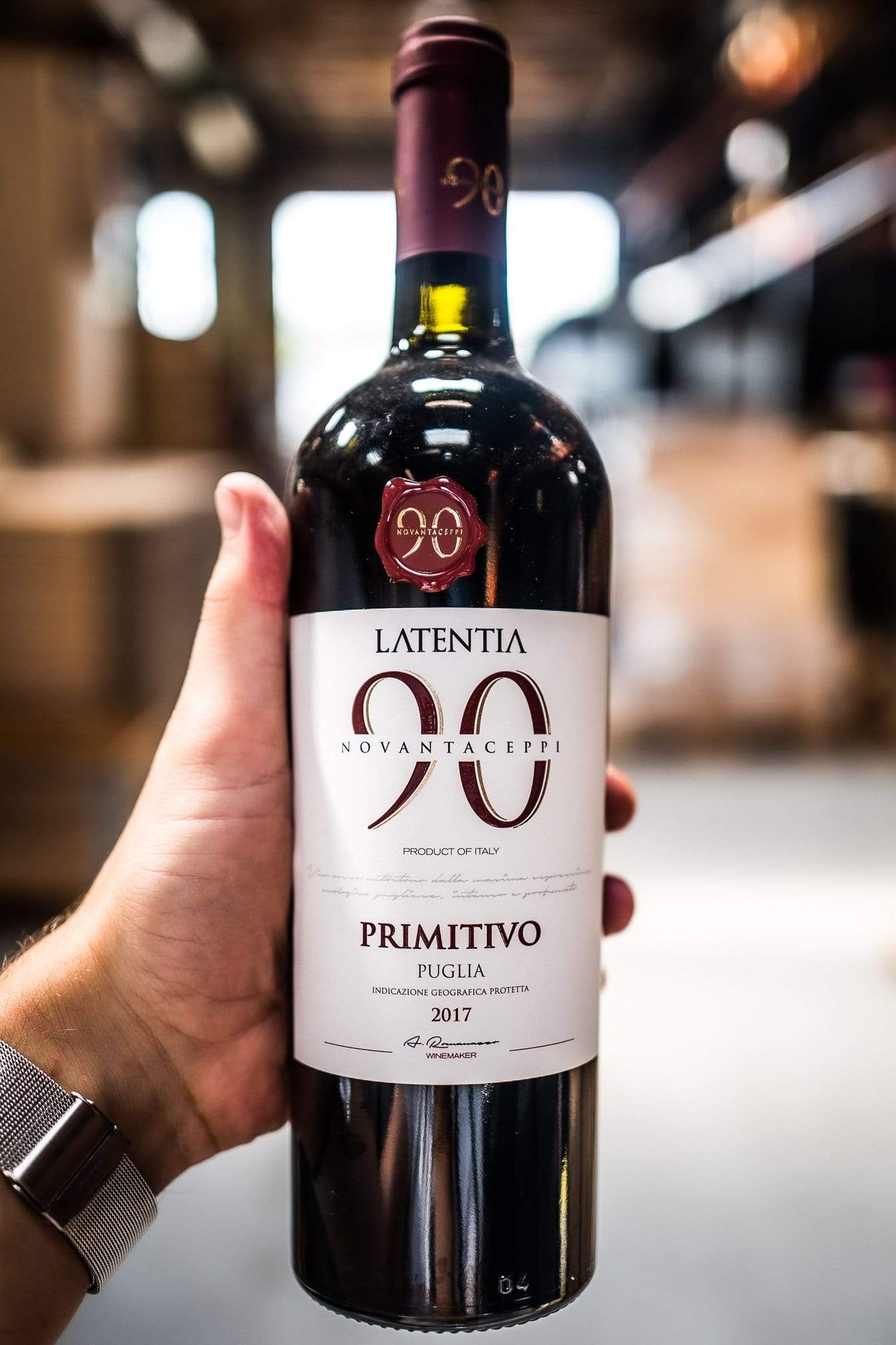 Lantentia 90 Novanteceppi Rødvin Latentia Novantaceppi 90 Primitivo 2017