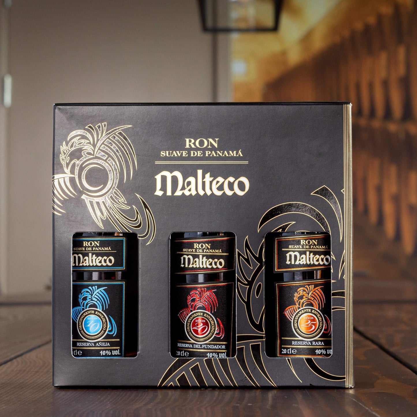 Malteco Rom Ron Suave De Panama Malteco Rom Gaveæske 3x20 cl.