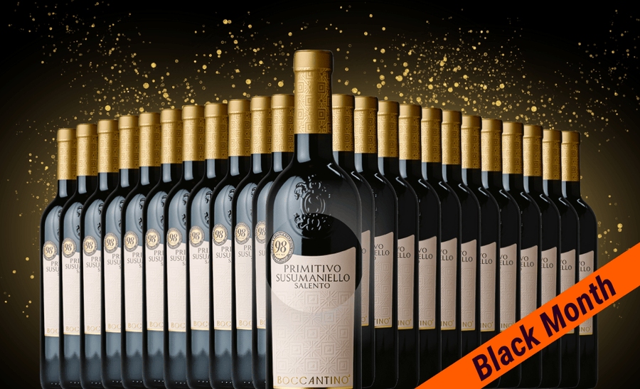 Den Sidste Flaske Rødvins Smagekasse 24 stk á Primitivo Susumaniello