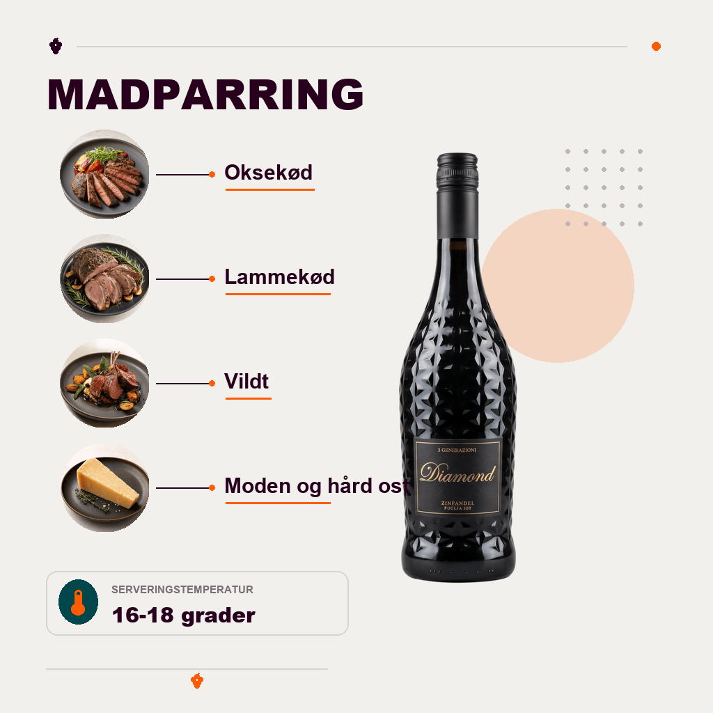 3 Generazioni Rødvin 3 Generazioni "Diamond" Zinfandel Puglia IGT 