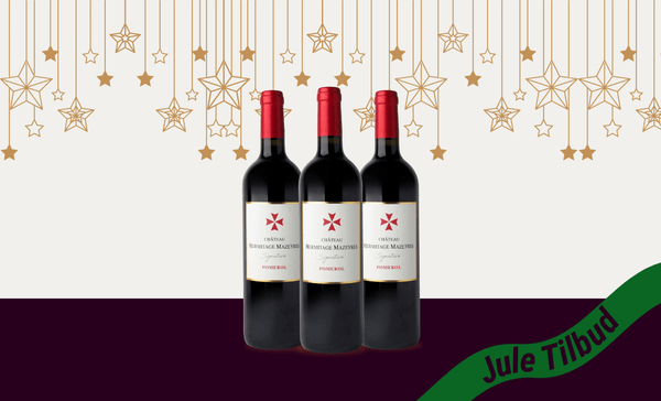 Den Sidste Flaske Rødvins Smagekasse 3 x Pomerol Chateau Hermitage Mazeyres Signature 2023