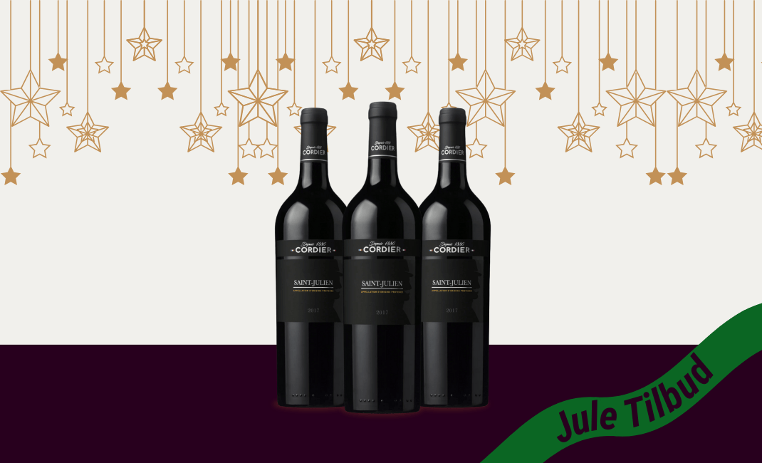 Den Sidste Flaske Rødvins Smagekasse 3 x Saint Julien Cordier 2017