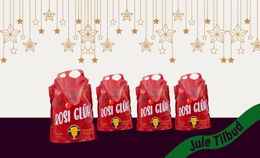 Den Sidste Flaske Glühwein 4 x Glühwein Rosi 3 liter