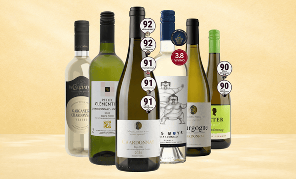 Den Sidste Flaske Hvidvins Smagekasse 6 stilarter af Chardonnay