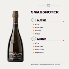 Arthur Metz Mousserende vin Arthur Metz - Cremant d'Alsace Blanc de Noir Brut