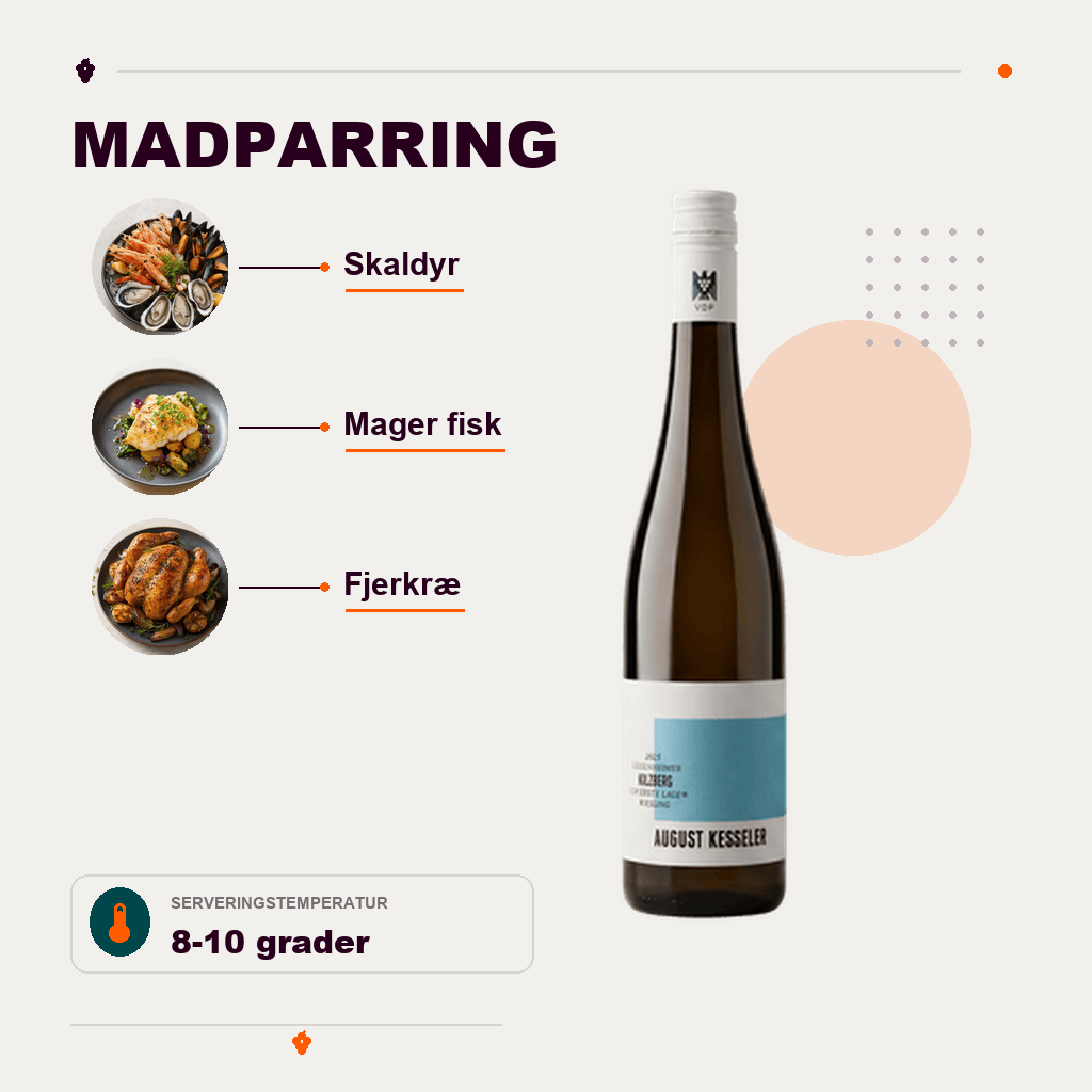 August Kesseler Geisenheimer Kilzberg Erste Lage Riesling 2024 – hvidvin, August Kesseler