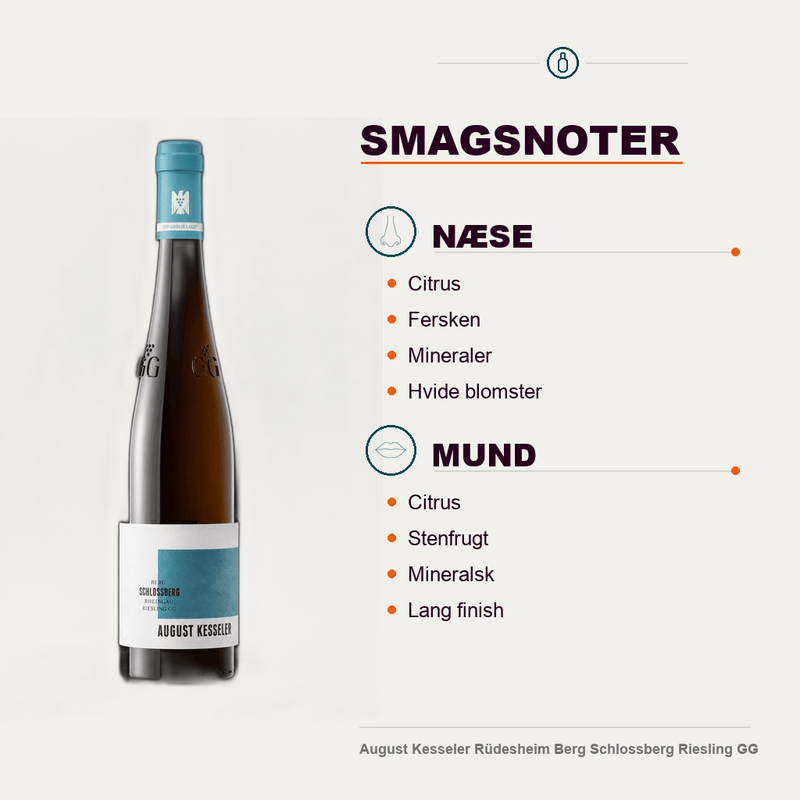 August Kesseler Hvidvin August Kesseler Rüdesheim Berg Schlossberg Riesling GG