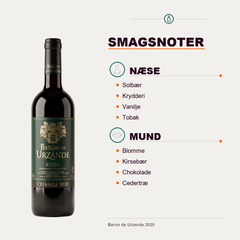 Bodegas Manzanos Rødvin Baron de Urzande 2020