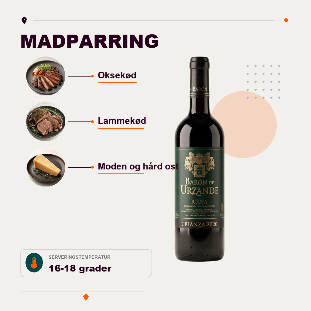 Bodegas Manzanos Rødvin Baron de Urzande 2020