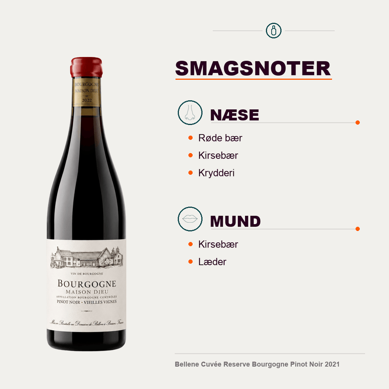 Maison Roche de Bellene Rødvin Bellene Cuvée Reserve Bourgogne Pinot Noir 2021