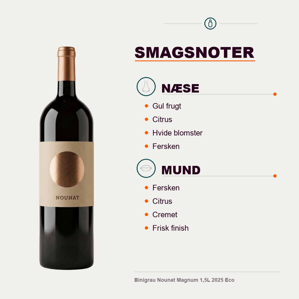 Binigrau Hvidvin Binigrau Nounat Magnum 1,5L 2025 Eco
