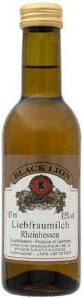 Den Sidste Flaske Hvidvin Black Lion Liebfraumilch