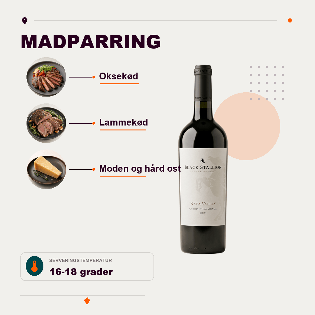 Black Stallion Rødvin Black Stallion Cabernet Sauvignon Napa Valley 2023