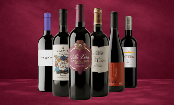 Den Sidste Flaske Rødvins Smagekasse Blød, Blødere, Merlot