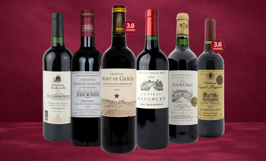 Den Sidste Flaske Rødvins Smagekasse Bordeaux Kassen