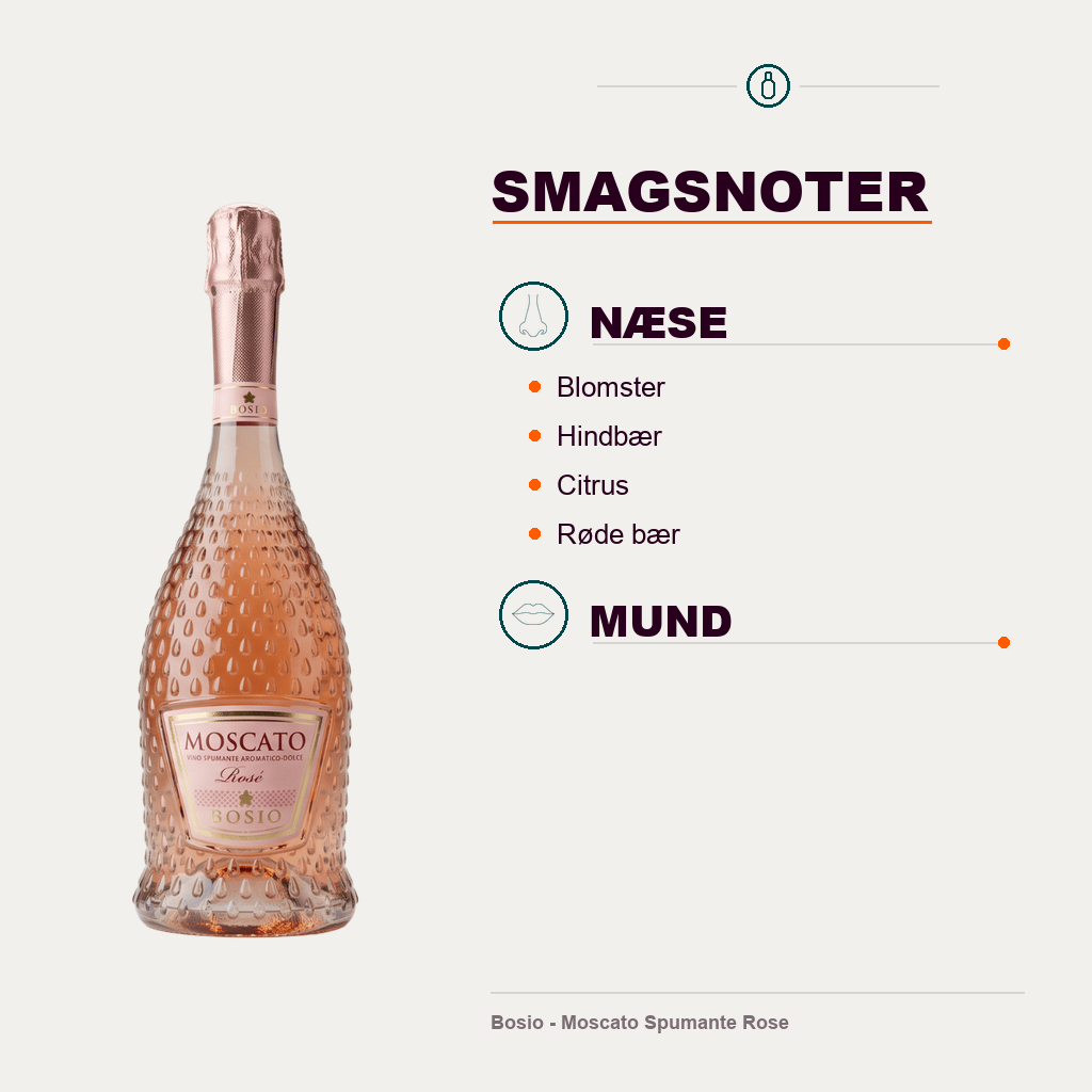Bosio Mousserende Bosio - Moscato Spumante Rose