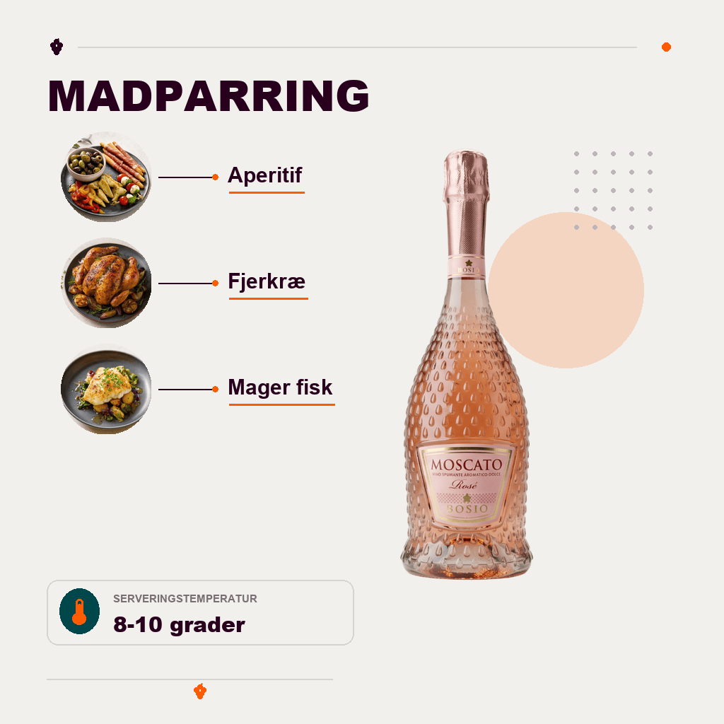 Bosio Mousserende Bosio - Moscato Spumante Rose