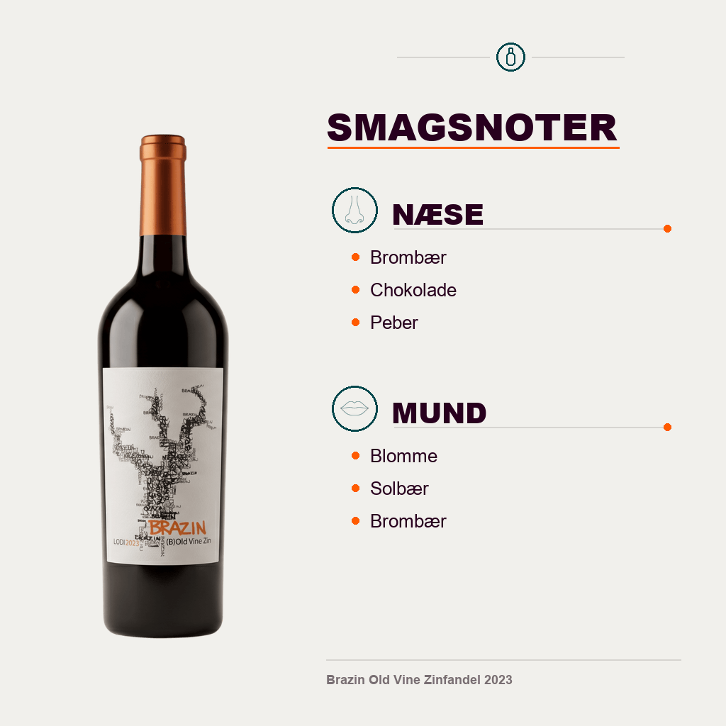 Brazin Rødvin Brazin Old Vine Zinfandel 2023