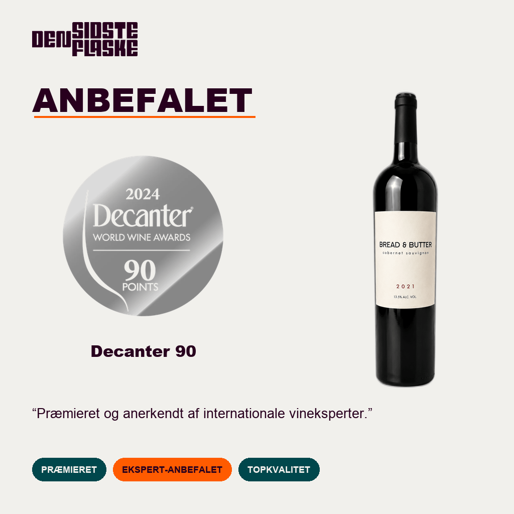 Bread & Butter Rødvin BREAD & BUTTER Cabernet-Sauvignon 2021