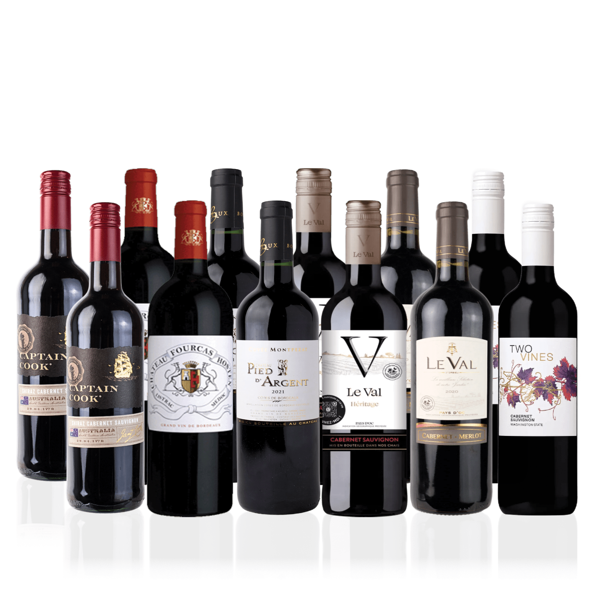 Den Sidste Flaske Rødvins Smagekasse Cabernet Sauvignon Kassen (12 fl.)