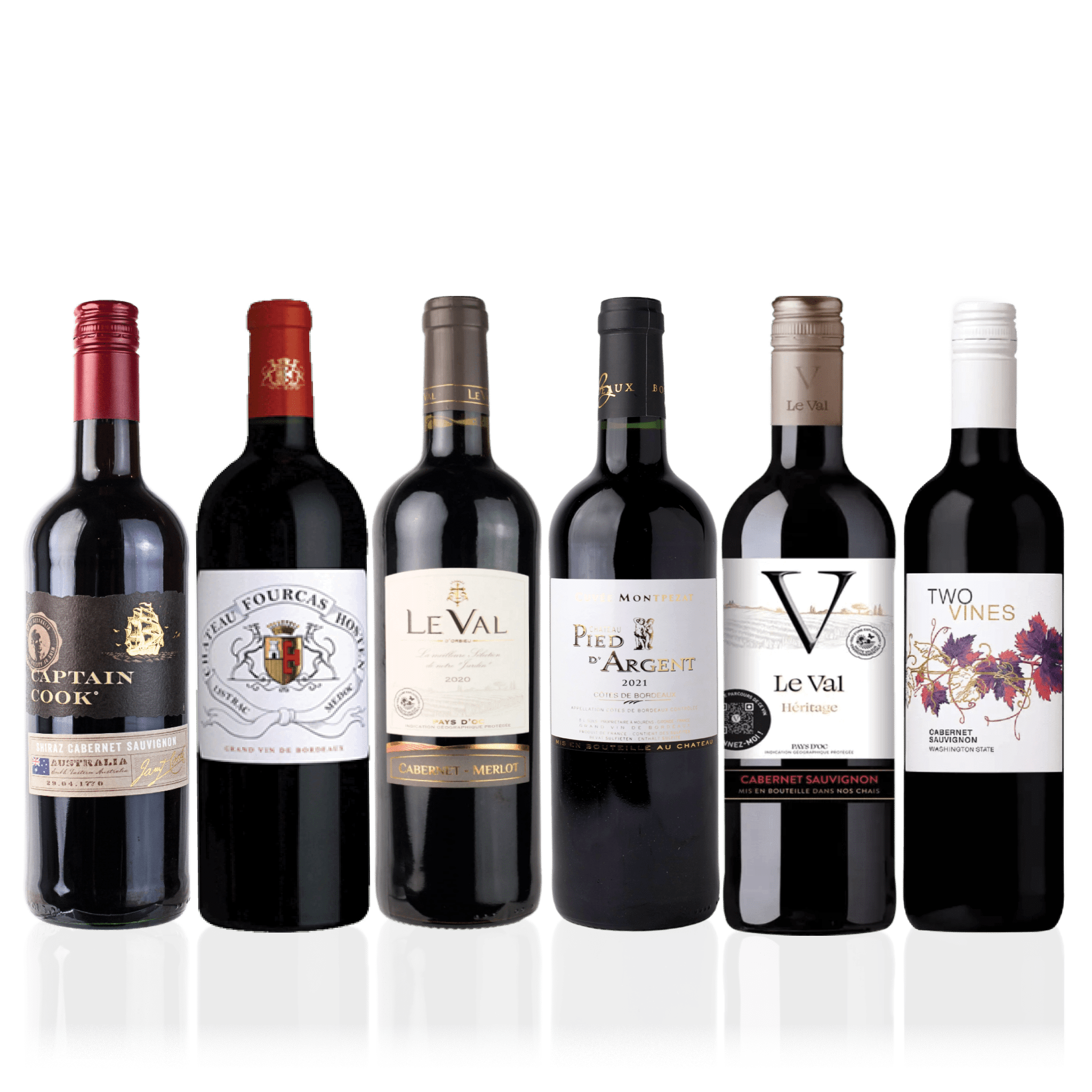 Den Sidste Flaske Rødvins Smagekasse Cabernet Sauvignon Kassen (6 fl.)