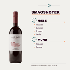 Cantine Di-Ora Rødvin Cantine Di-Ora Sangiovese Puglia IGT 2024