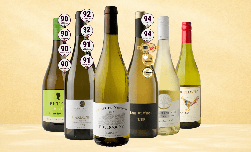 Den Sidste Flaske Hvidvins Smagekasse Chardonnay Favoritter
