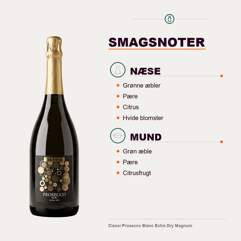 Classi Mousserende Classi Prosecco Blanc Extra Dry Magnum