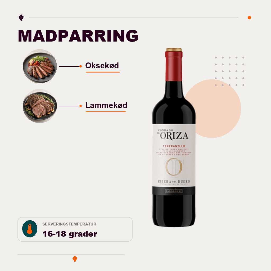 Condado de Oriza Rødvin Condado de Oriza Tempranillo 2025