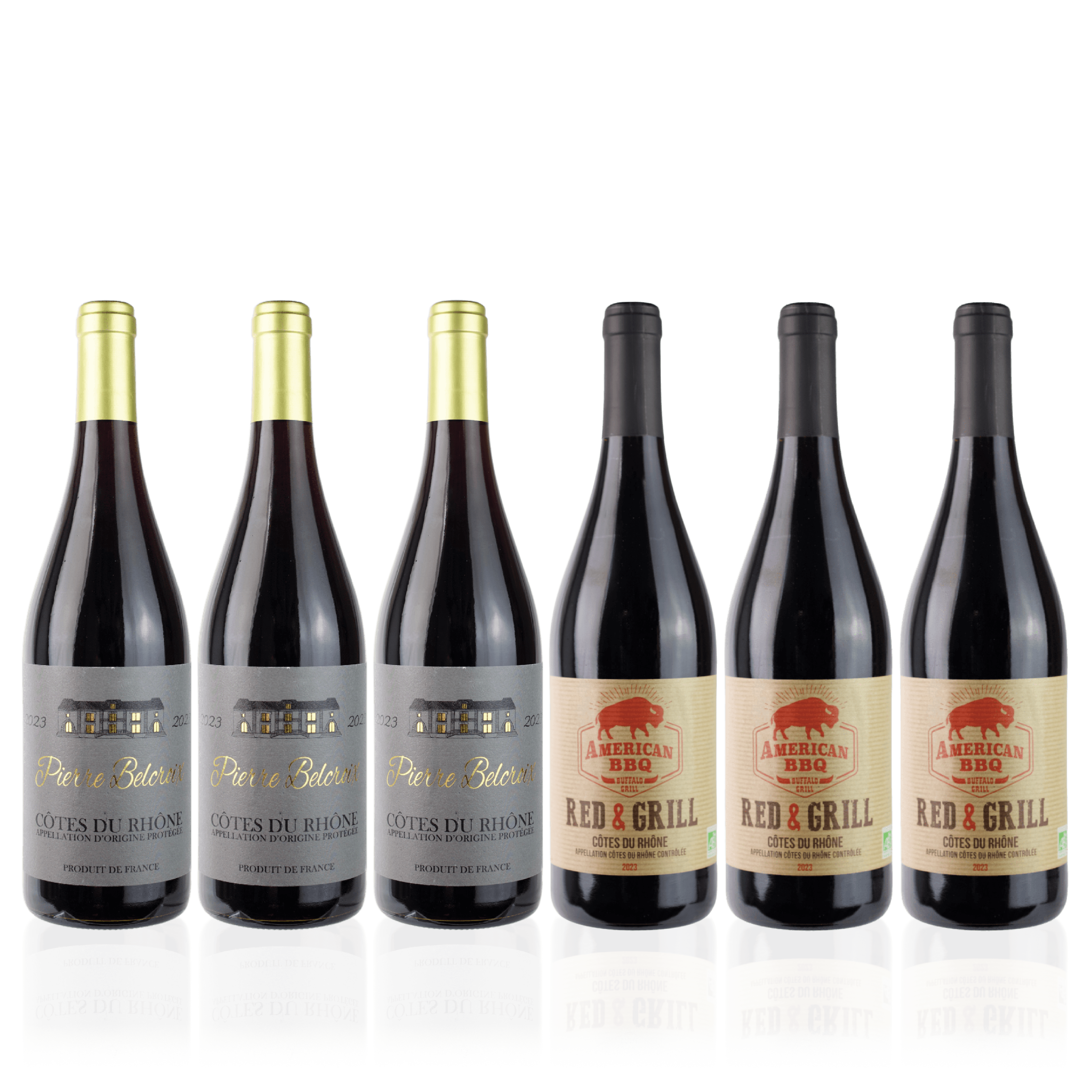 Den Sidste Flaske Rødvins Smagekasse Côtes-du-Rhône Kassen (6 fl.)