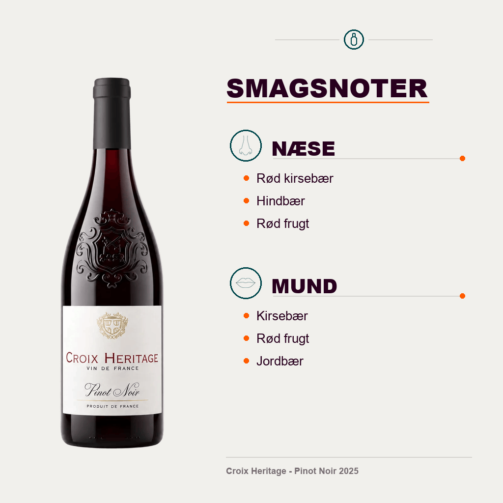 Croix Heritage Rødvin Croix Heritage - Pinot Noir 2025