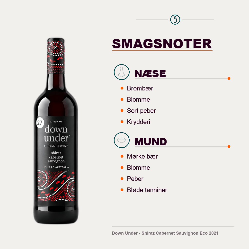 Down Under Rødvin Down Under - Shiraz Cabernet Sauvignon Eco 2021