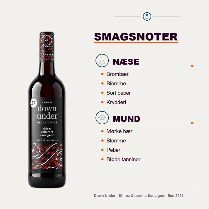 Down Under Rødvin Down Under - Shiraz Cabernet Sauvignon Eco 2021