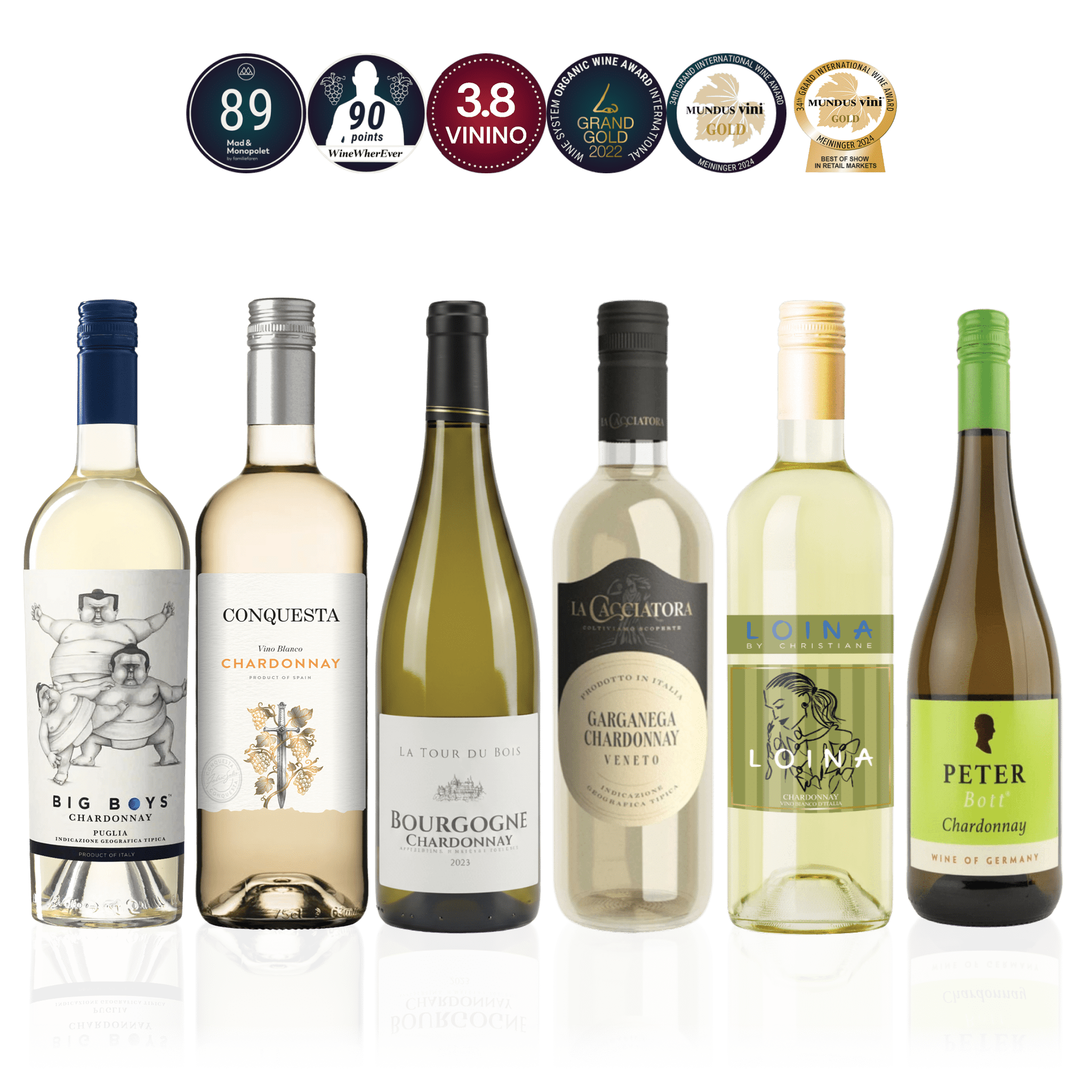Den Sidste Flaske Smagekasse Chardonnay kassen DSF Drue