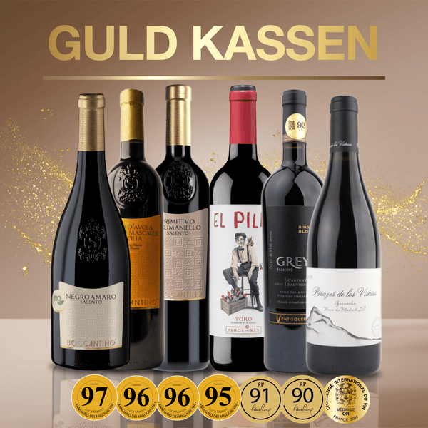 Den Sidste Flaske Mixed Smagekasse 6 flasker Guld Kassen
