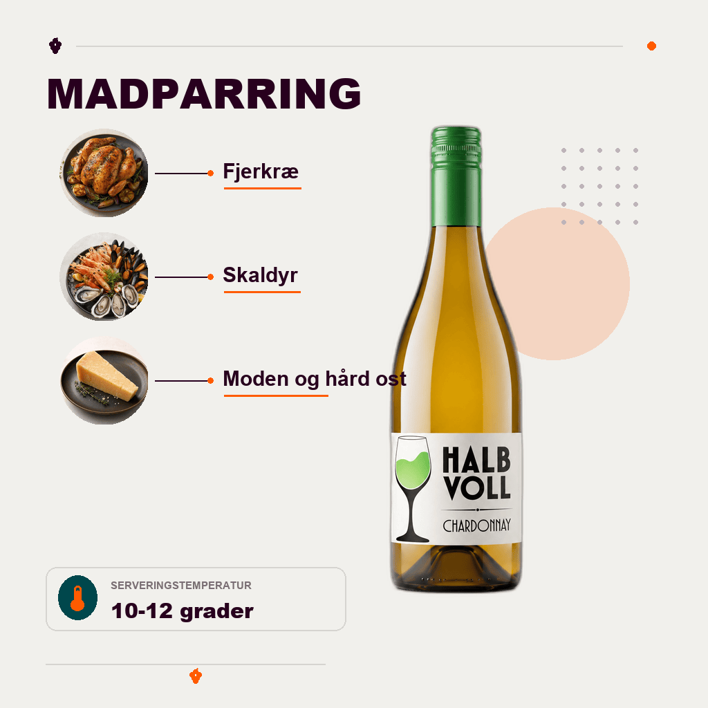 HalbVoll Hvidvin HalbVoll Chardonnay Sydafrika 2025