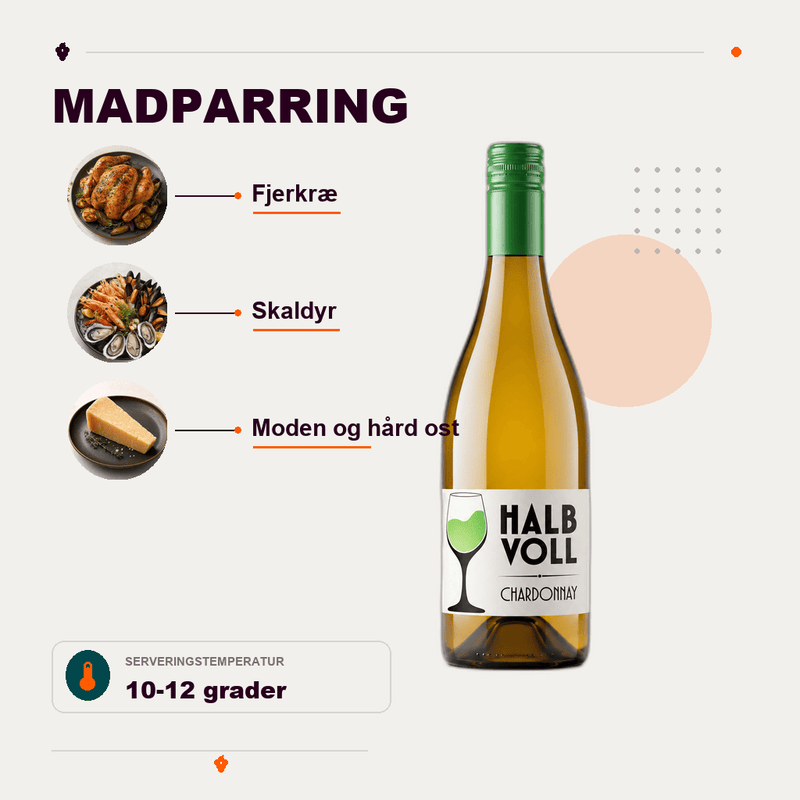HalbVoll Hvidvin HalbVoll Chardonnay Sydafrika 2025