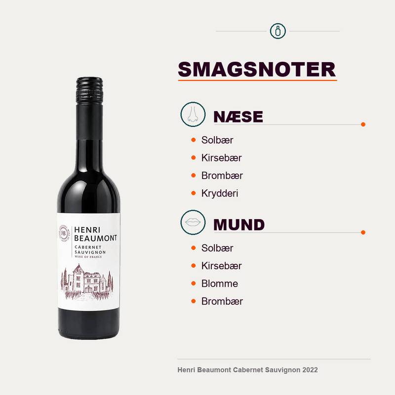 Henri Beaumont Rødvin Henri Beaumont Cabernet Sauvignon 2022