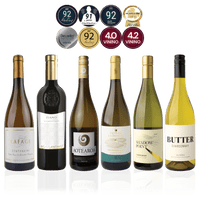 Den Sidste Flaske Hvidvins Smagekasse Hvide Bestsellers – Premium (6 fl.)