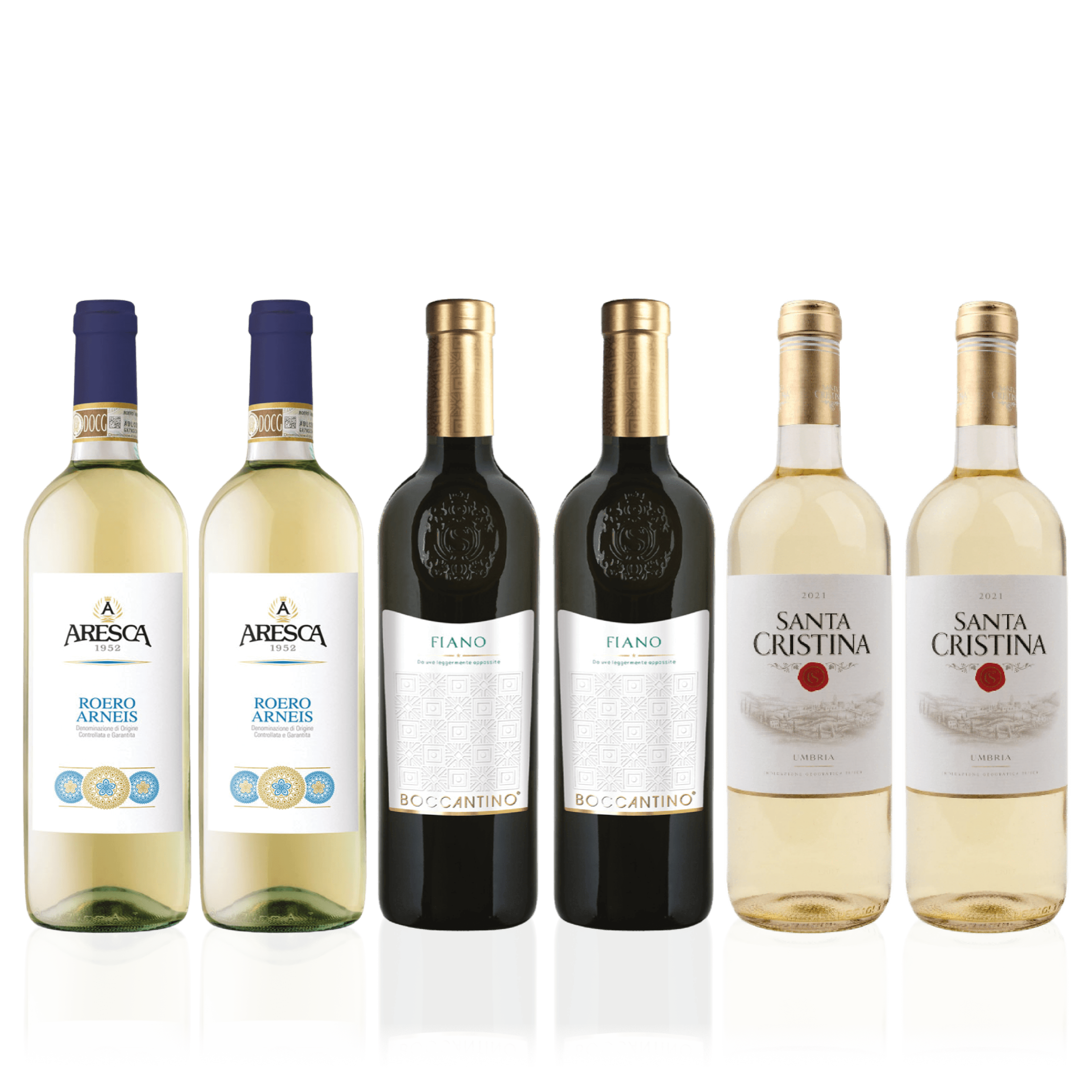 Den Sidste Flaske Hvidvins Smagekasse Hvide Italienske Mestervine - Premium (6 fl.)
