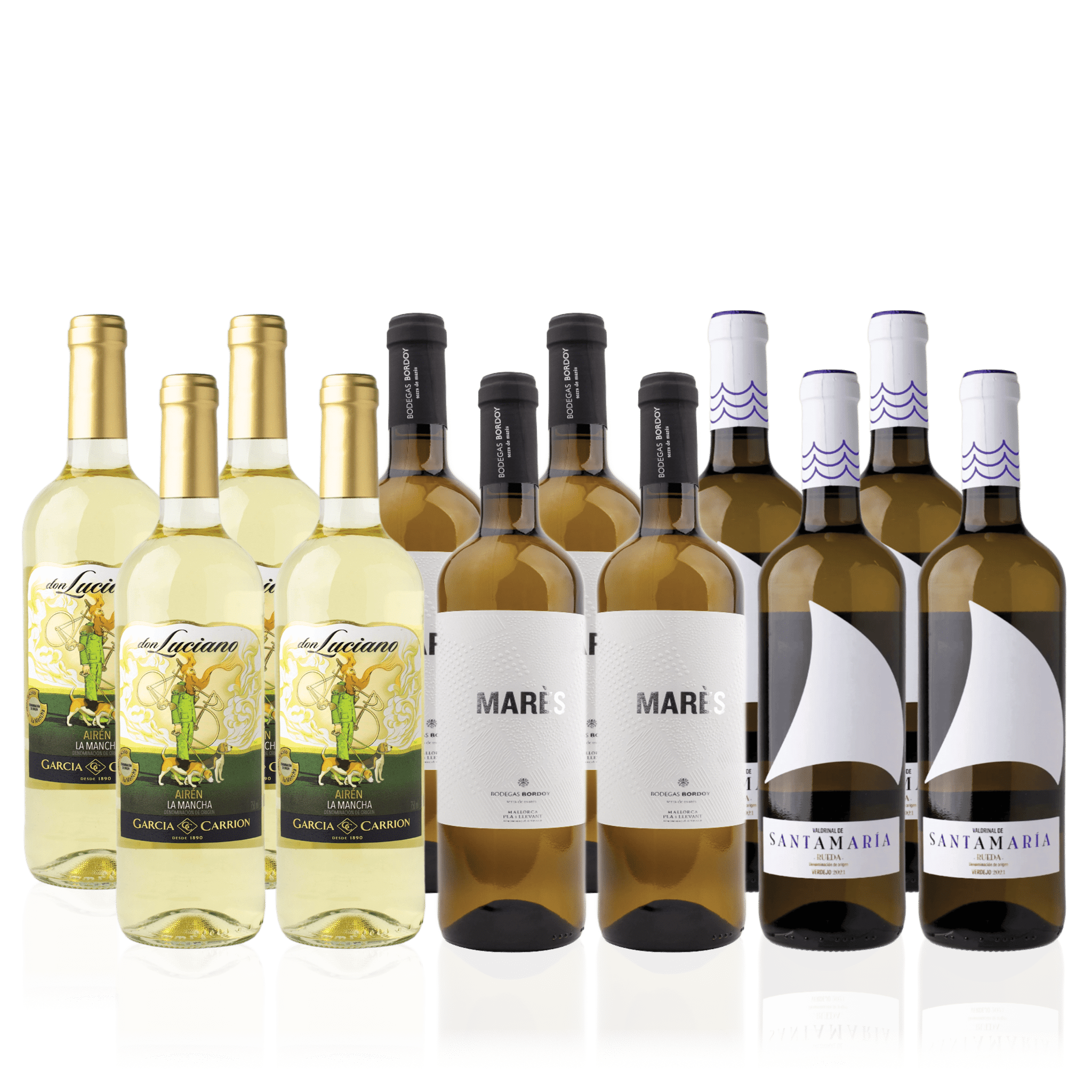 Den Sidste Flaske Hvidvins Smagekasse Hvide Spanske Skatte - Mid-select (12 fl.)