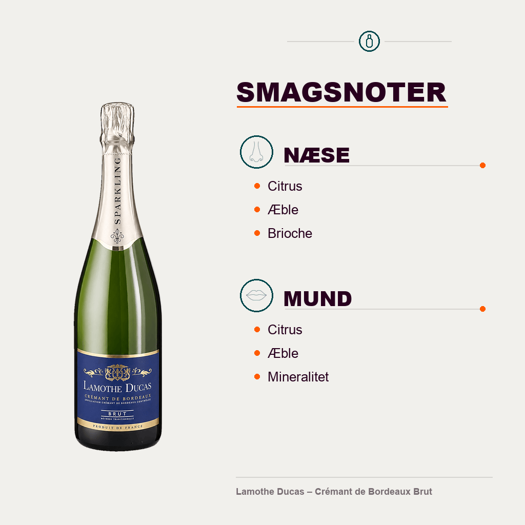 Lamothe Ducas Mousserende Lamothe Ducas – Crémant de Bordeaux Brut