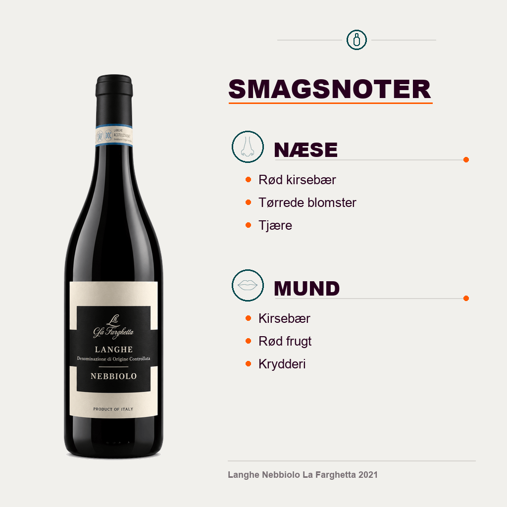 La Farghetta Rødvin Langhe Nebbiolo La Farghetta 2021