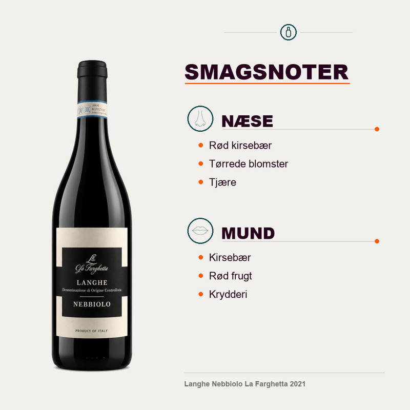 La Farghetta Rødvin Langhe Nebbiolo La Farghetta 2021