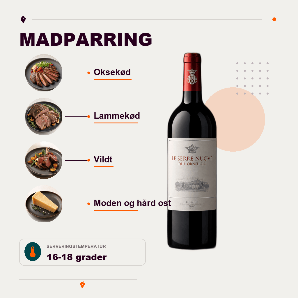 Ornellaia Rødvin Le Serre Nuove dell'Ornellaia Bolgheri DOC