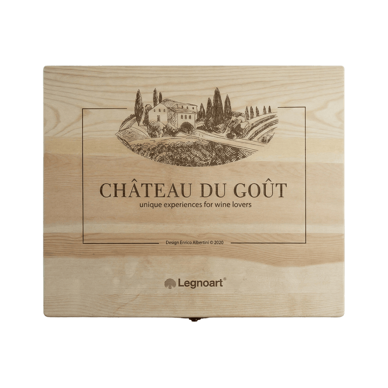 Legnoart Dekanteringskaraffel Legnoart Chateau du Gout Vin Dekantering sæt