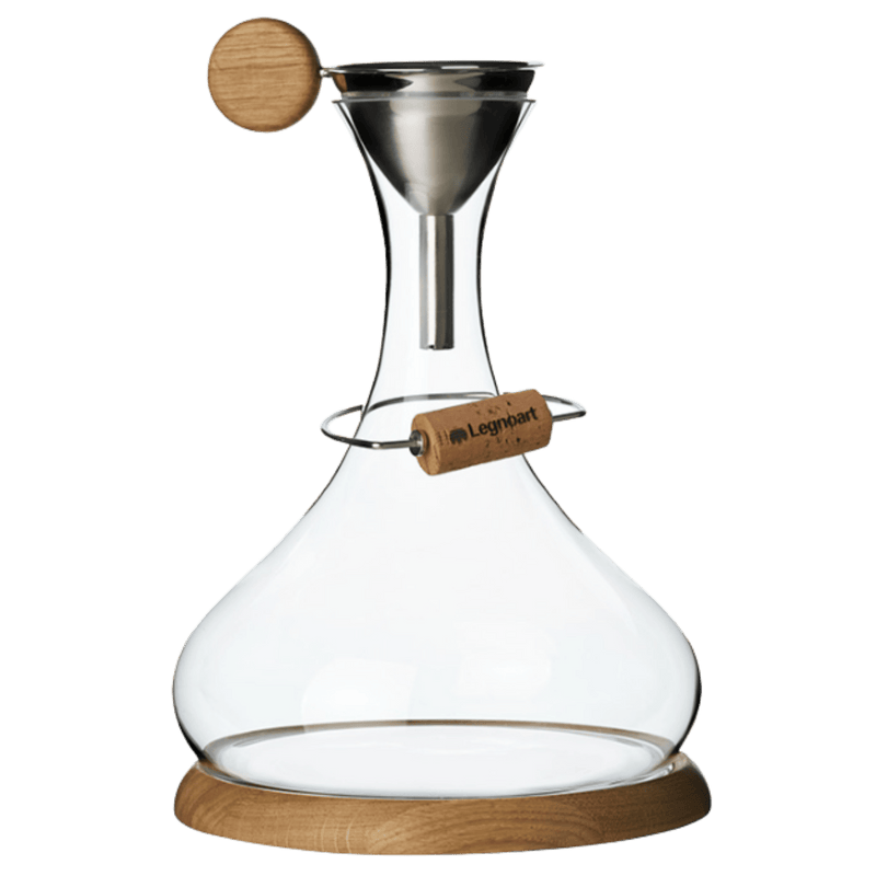 Legnoart Dekanteringskaraffel Legnoart Langhe Vin Dekantering sæt
