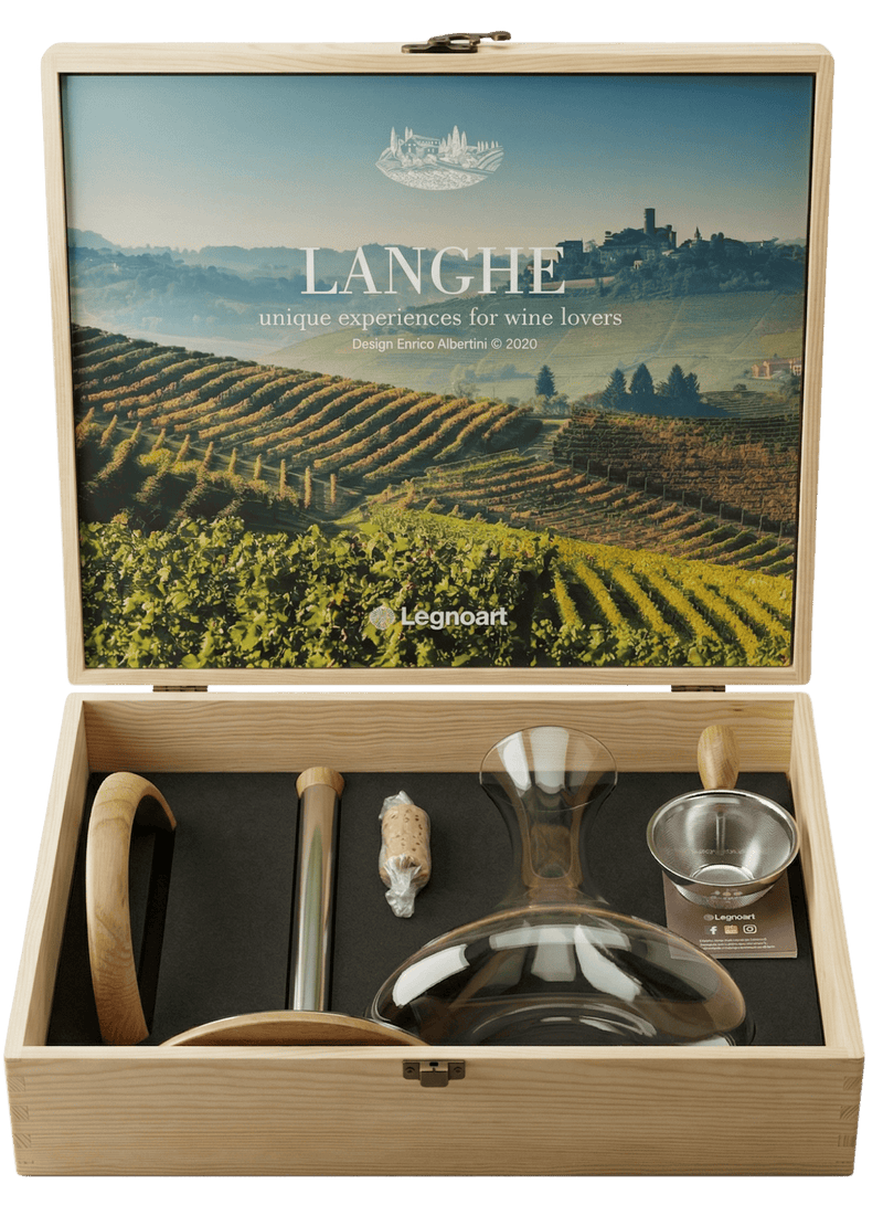 Legnoart Dekanteringskaraffel Legnoart Langhe Vin Dekantering sæt